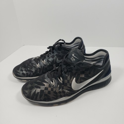 Nike Free 5.0 TR Fit 5 Black Metallic Silver Women's Size 7 - Picture 2 of 11