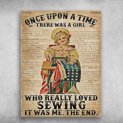 Sewing Girl, Tailor American - Once Upon A Time, There Was A Girl, Who Really...