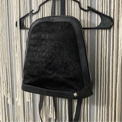 Carolina Crowley Collection Backpack Black Cowhide Leather  display picture 1