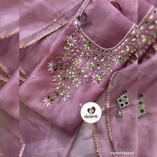 Salwar Kameez Gotta Patti Zardozi Work Indian Suit Punjabi Suits Wedding Dress
