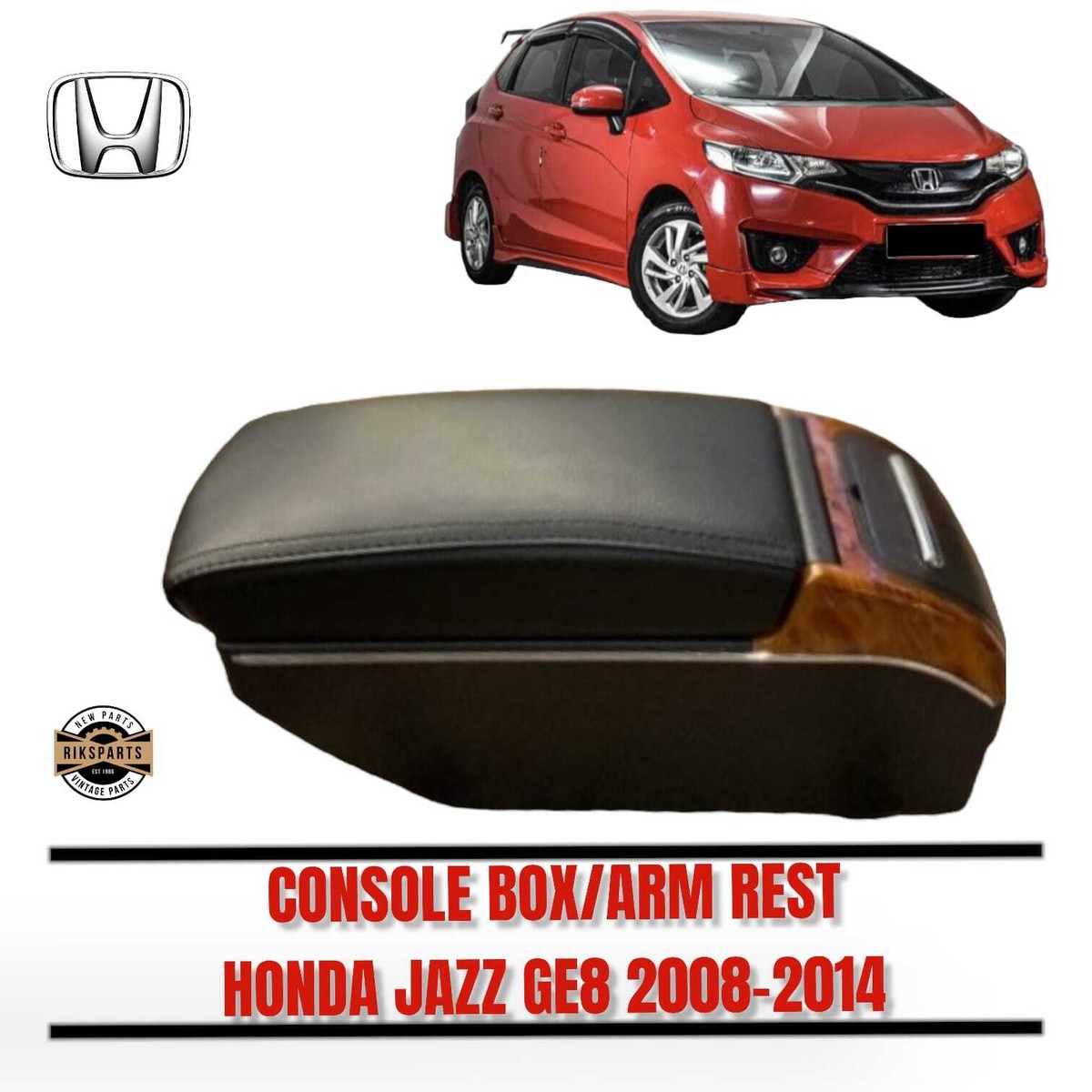 Fits For Honda Jazz Fit 08-14 GE8 USB Armrest Box Central Console