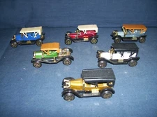 Vintage Simplex Die Cast Car Lot #301 - #306 Used Hong Kong 