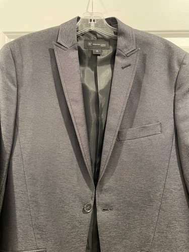 INC International Concepts Indigo Slim Fit Sheen Blazer Jacket Men’s Small - Picture 4 of 16