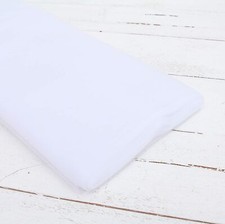 Threadart Premium Soft Tulle Fabric Bolt - 20 Yards By 54 Wide - White