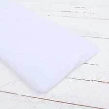 Threadart Premium Soft Tulle Fabric Bolt - 20 Yards by 54" Wide - White