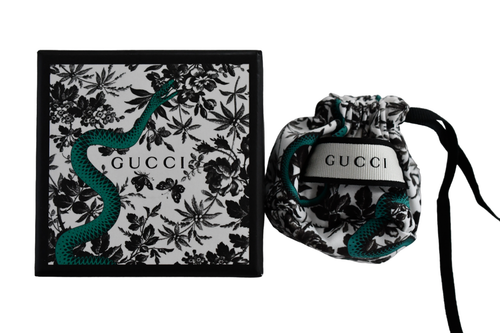 NUOVO Anello COCKTAIL Autentico Gucci invecchiato metallo dai toni dorati a forma di uccellino taglia 10 US-5 - Foto 14 di 14