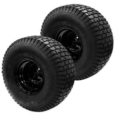 (2) RUSSO 449261 Tire & Rim Assembly 20 X 8.00-8 Black Rim Turf Saver