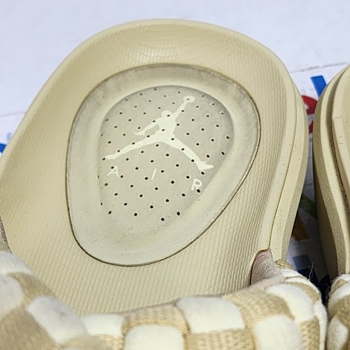 Jordan Sophia Slide Sandals Team Gold/Alabaster White Womens Size 10 DO8863-701 - Picture 7 of 16
