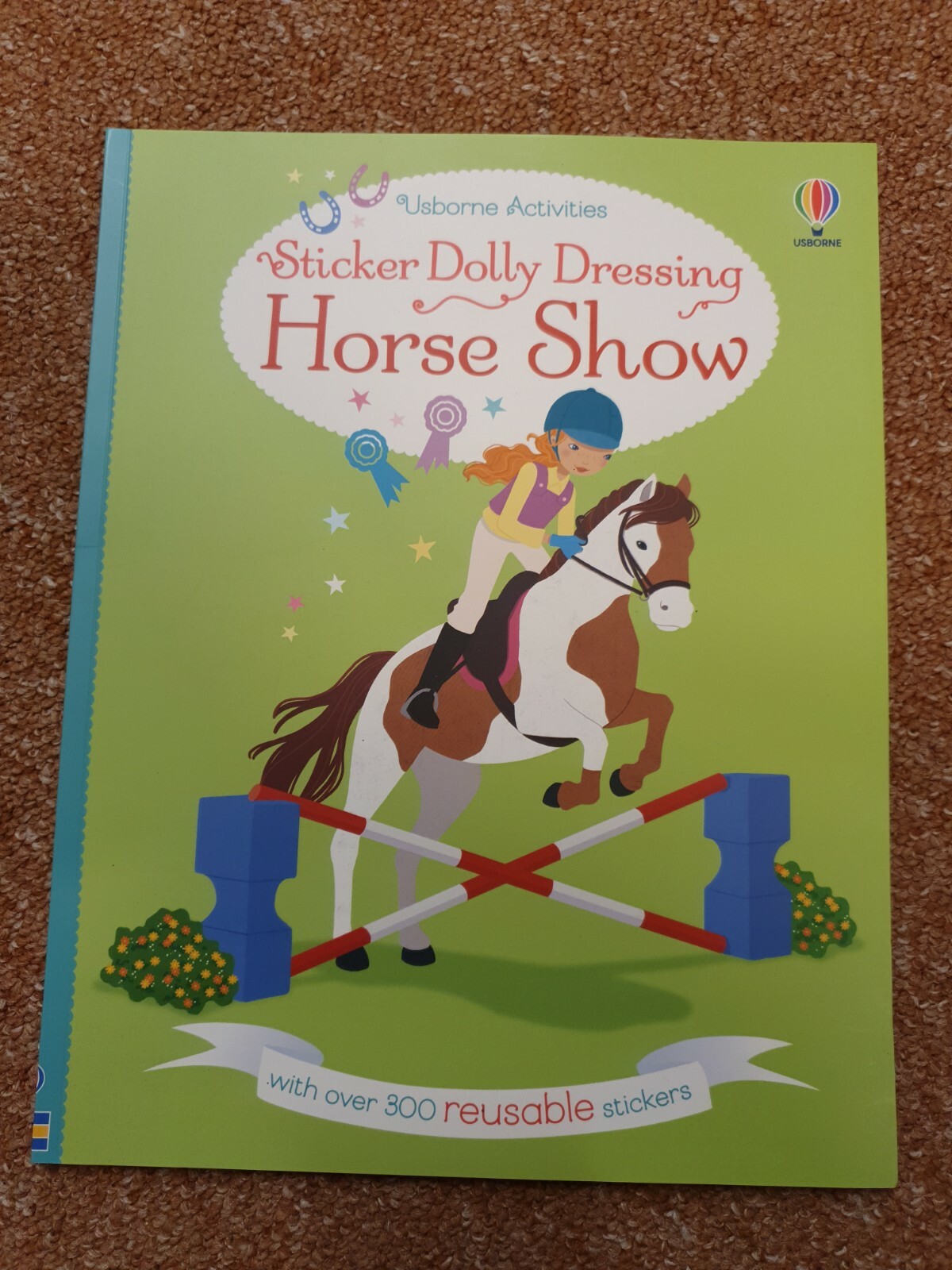 Usborne Activities Sticker Dolly Dressing Horse Show horses sticker book pony