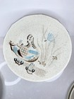 5 RED WING BOB WHITE Quail Bird 10 1/4” Dinner Plates MidCentury Hand Painted — photo 8