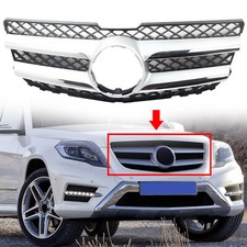 Sportgrill Kühlergrill für Mercedes Benz GLK X204 13-15 schwarz chrom