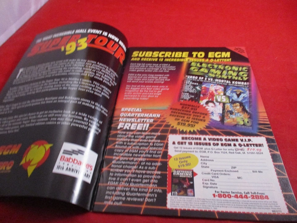 Catálogo promocional de cómics Super Tour '93 EB/EGM/Malibu EA Hudson Sega Accolade Tengen Foto 2 de 4