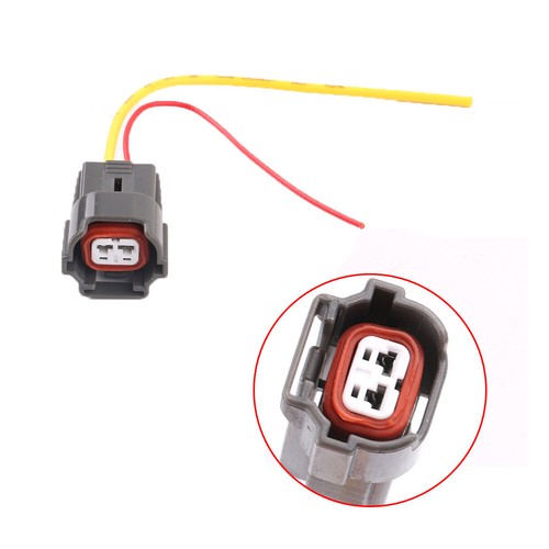 # 06A973722 Fuel Injector Connector Plug w/ Wire 2-Pins Front # 06A 973 722 - Picture 2 of 7