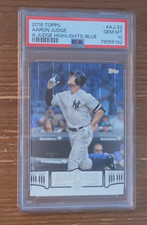 2018 Topps Aaron Judge Highlights BLUE #AJ-22 PSA 10 New York Yankees