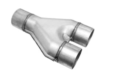Jones Y-Pipe 2 1/2" Single x 2.5" Dual Pipe Exhaust Adapter Connector Coupling