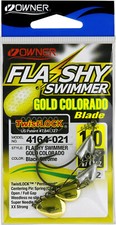 Owner Flashy Swimmer Fishing Hook 4164 (Gold Colorado Blade) - Choose Weight Siz