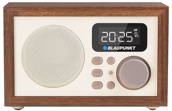 Radio Fm Retro Tragbares Aux Usd Sd MP3 Holz Blaupunkt HR5BR-image