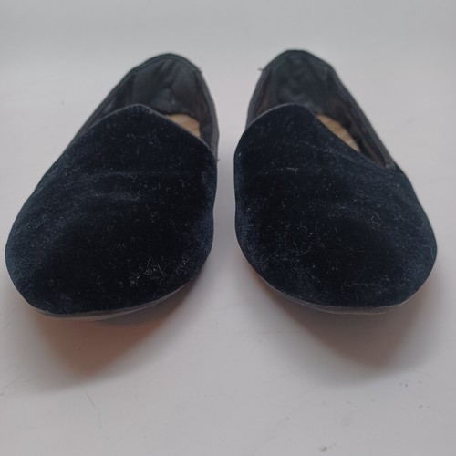 Birdies Flats Black Velvet Heron Loafers Womens US 9.5 Smoking Slippers - Picture 4 of 15