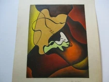 ARTHUR SHERMAN PAINTING ANTIQUE 1940'S CUBISM ABSTRACT MODERNIST EXPRESSIONISM