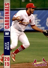 2015 Springfield Cardinals Grandstand #11 Alex Mejia Sylmar California CA Card