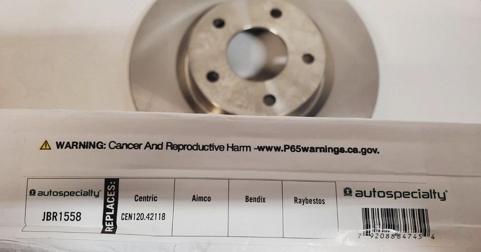 2 Qty. of Powerstop Brake Discs JBR1558 | MIN THK 24MM | 16522 L (2 Qty) - Image 2 of 4