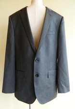 JCrew 395 Ludlow 2 button Suit Jacket Wool Herringbone Charcoal blazer 40 R