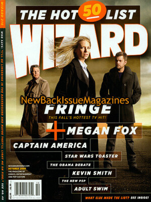 Wizard 10/09,Anna Torv,Joshua Jackson,Fringe,Megan Fox,Kevin Smith,HOT LIST,NEW
