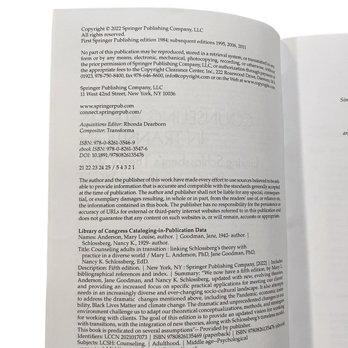 Counseling Adults In Transition 5th Edition Linking Schlossberg's Theory 2022 - Foto 4 di 12