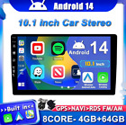 10 Inch Android 14.0 2 Din Car Radio Stereo Gps Head Unit 4G+64G Rds Octa Core