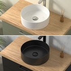 Waschbecken Rund Aufsatzwaschbecken Schwarz / Weiß Waschtisch klein Gäste WC Bad