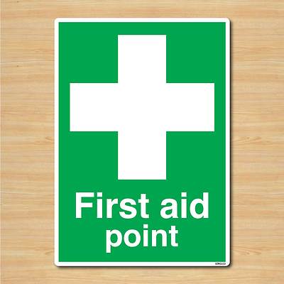 First Aid Point Sign A5 148x210mm Safety Self-adhesive Vinyl Sticker | eBay