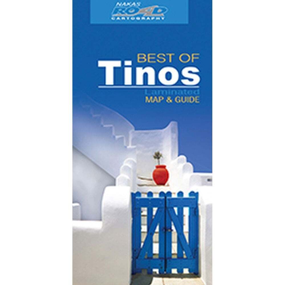 Greece 1:55k Tinos Water-Resistant 'best of' tourist map with information guide