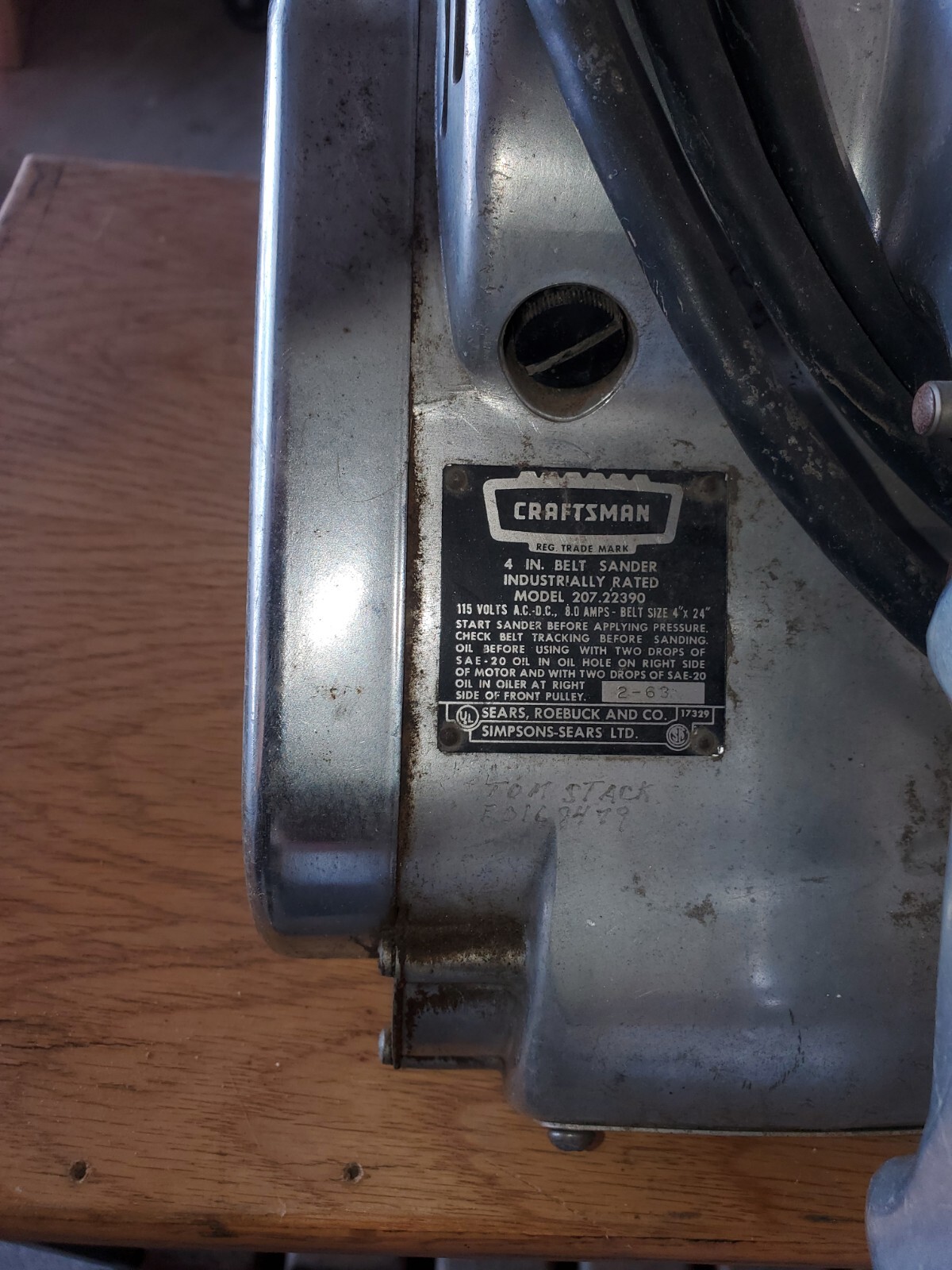 vintage craftsman 4 inch Belt Sander Collector Quality Antique eBay