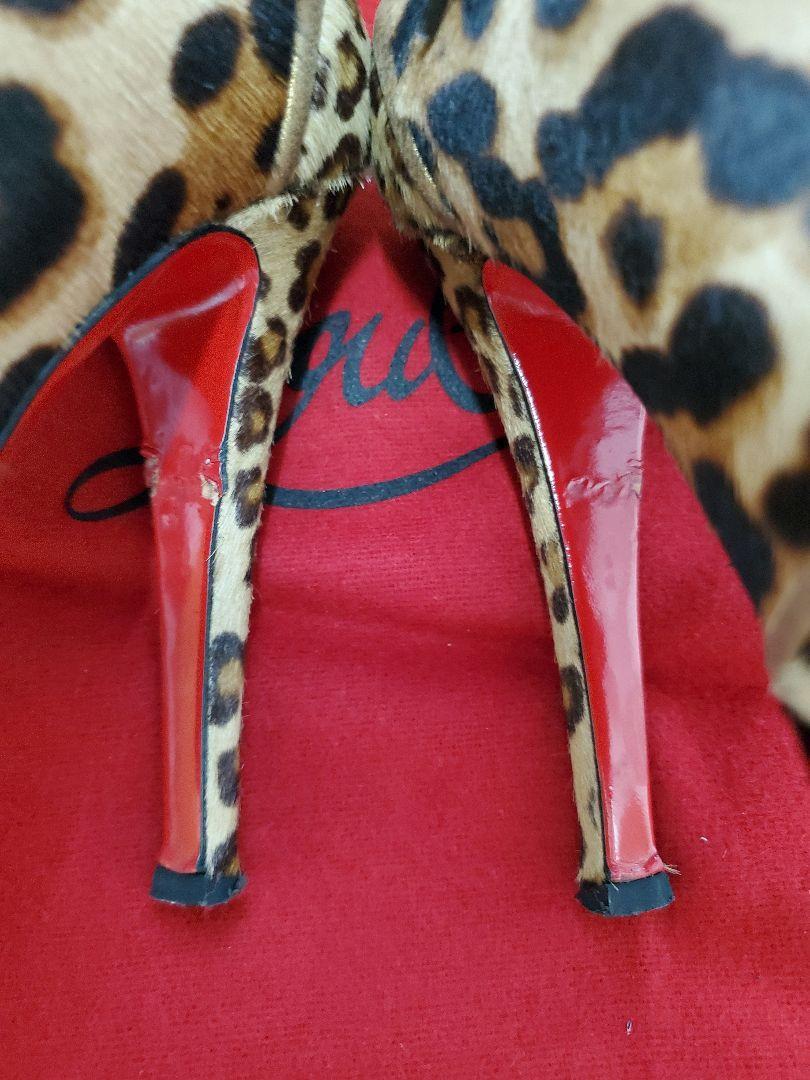 Christian Louboutin Leopard Short Boots 35 Women's authentic Christian Louboutin Leopard Short Boots 35 Women's authentic