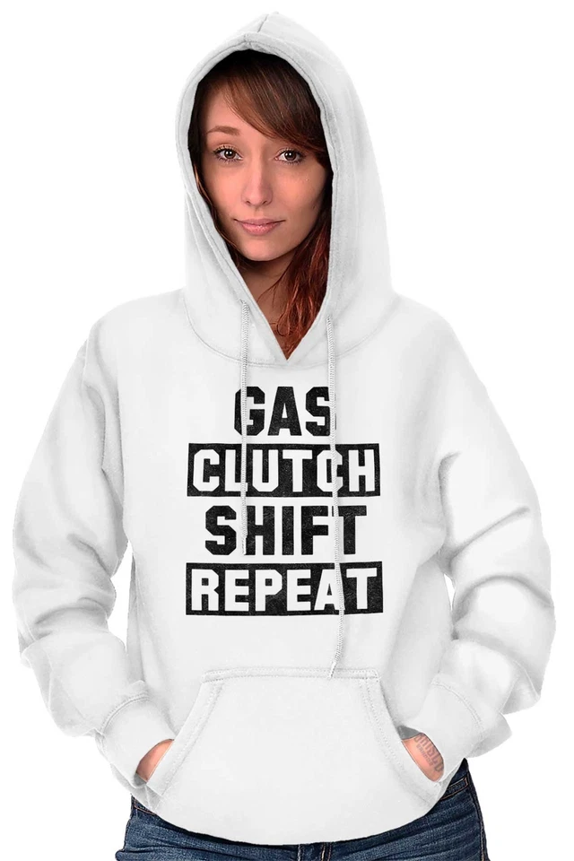 Divertido Stick Driver Gas Clutch Cambio Repetición Sudadera con Capucha Sudadera Hombres Mujeres Foto 3 de 4