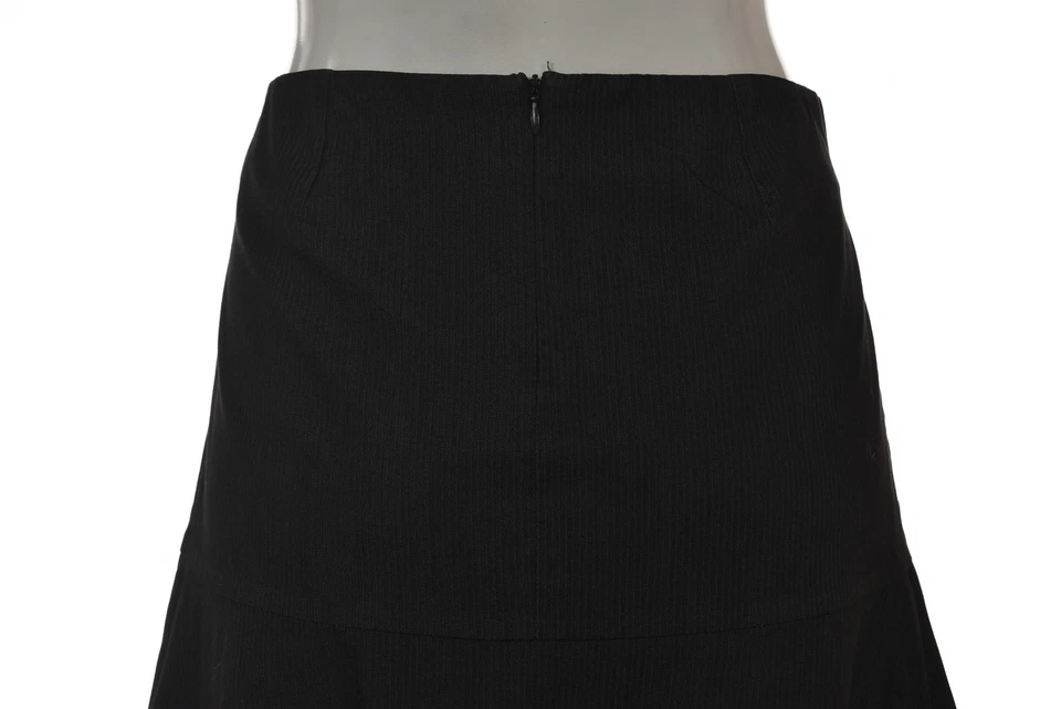 Falda para mujer Arden B talla 4 gris a rayas algodón hasta la rodilla línea A carrera Foto 3 de 4