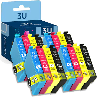 2-12x Multipack Patronen für Epson 603 XL XP-2100 3100 4100 WF-2810 2830 2840DWF