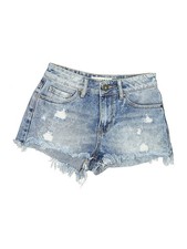 Bullhead Women Blue Denim Shorts 1