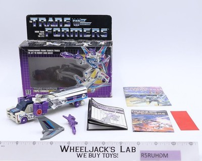 Octane W/ BOX 100% Complete 1986 Vintage G1 Transformers Hasbro Action Figure