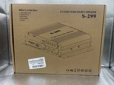 Facmogu S-299 Black Remote Control Mini 4.1 Ch Bluetooth Audio Source Amplifier