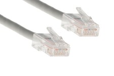 CAT5e Ethernet Patch Cable, Non-Booted, 3 Foot, Gray - Lifetime Warranty