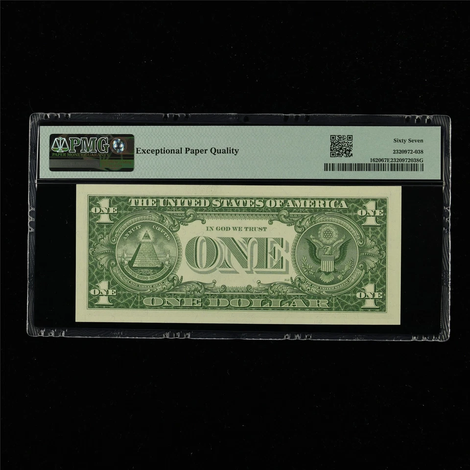 1957A Silver Certificate 1 Dollar Fr#1620 PMG 67 EPQ Superb Gem UNC - Image 2 of 4