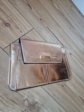 Metallic Gold River Island Clutch Bag Evening Bag