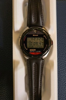Timex Microsoft T69701 Data-Link Model 150 Watch Indiglo Rare For Collectors 