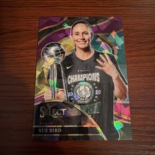 2024 Panini Select WNBA Sue Bird Courtside Purple Cracked Ice 008/149
