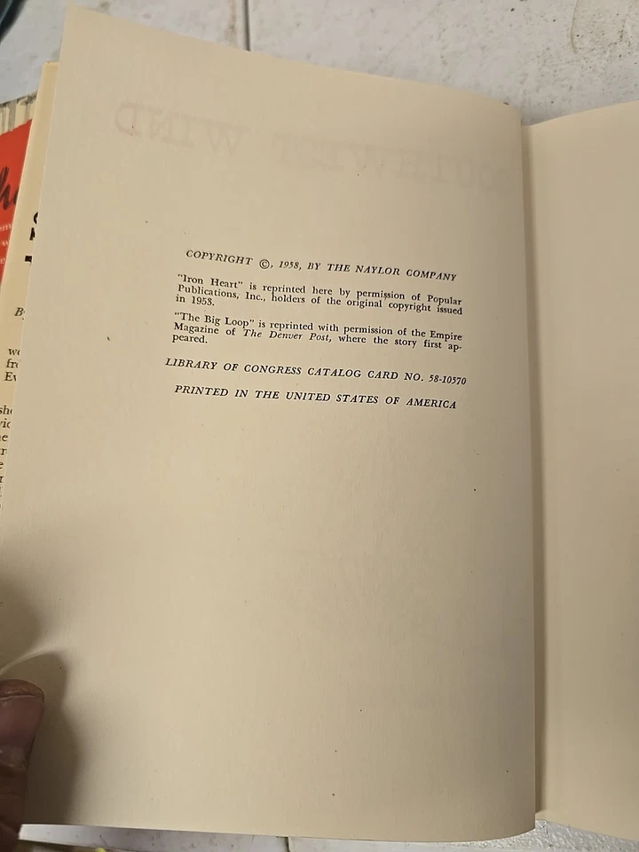 Southwest Wind Max Evans 1958 Western Stories Artist Rancher Cowboy Hardcover - Image 4 of 4