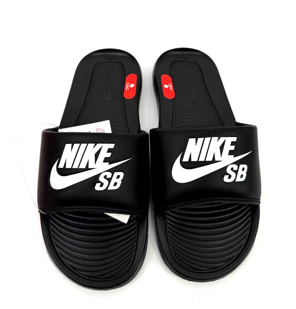 Nike SB Victori One Slides DR2018 001 Uomo Taglia 7 Nero Bianco NUOVE!