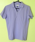 PEBBLE BEACH PERFORMANCE Women's Short Sleeve Golf Polo Shirt LAVENDER Size S — photo 8
