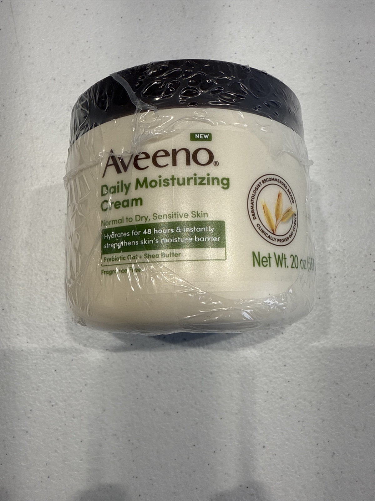 Aveeno Daily Moisturizing Cream with Prebiotic Oat & Shea Butter 20oz New Sealed