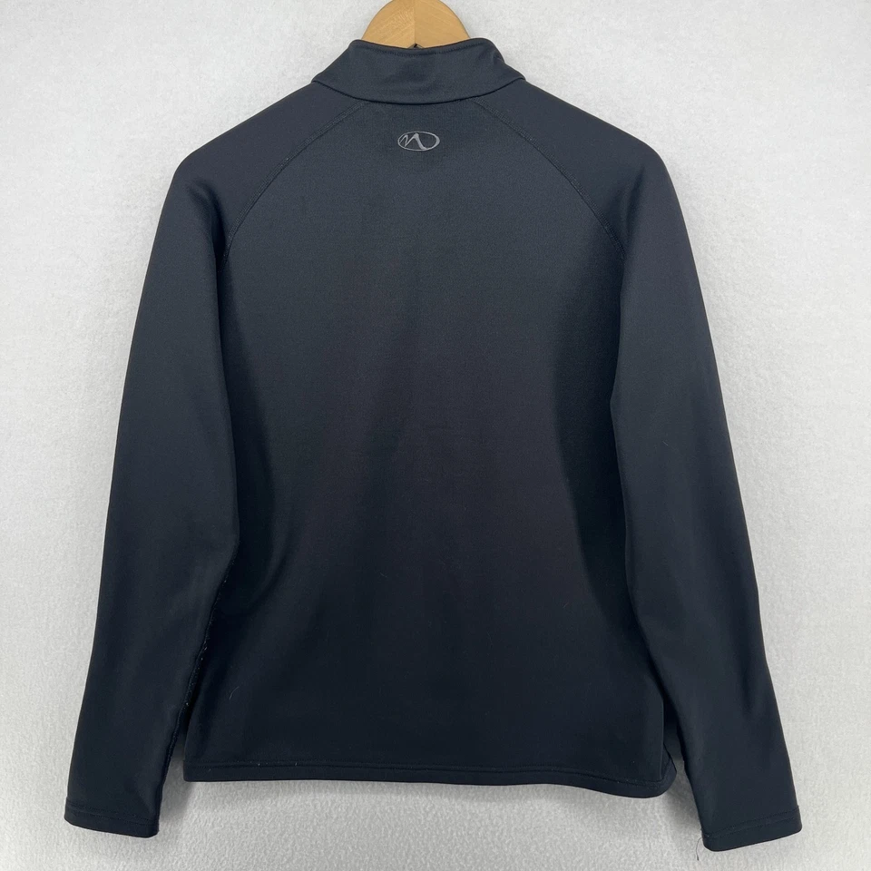 MARKER Sudadera Mujer L Ligera Suave Polar 1/4 Cremallera Pullover Negro Foto 3 de 4